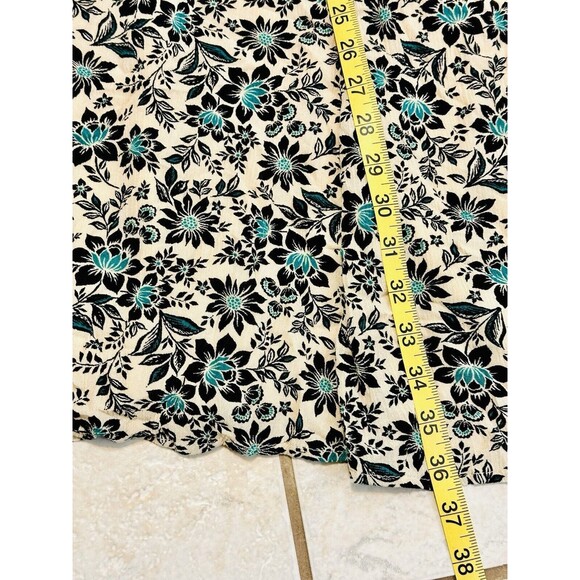 Torrid Size 2X Gauze Lace-Up Skater Dress Floral Tasseled Lined Boho Feminine - Picture 14 of 16